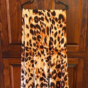 LuLaRoe Leopard Print Maxi Skirt - Brown and Tan